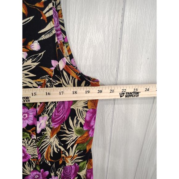 Y2K 90s J.B.S. Fairy Dress Coquette 16W Cottage Hawaiian Plus Cruise Maxi VTG - Picture 5 of 5